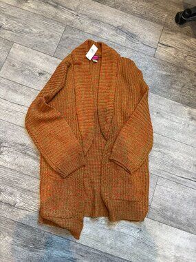 Say What? NWT Womens Medium Fall Long Cardigan Sweater Thick